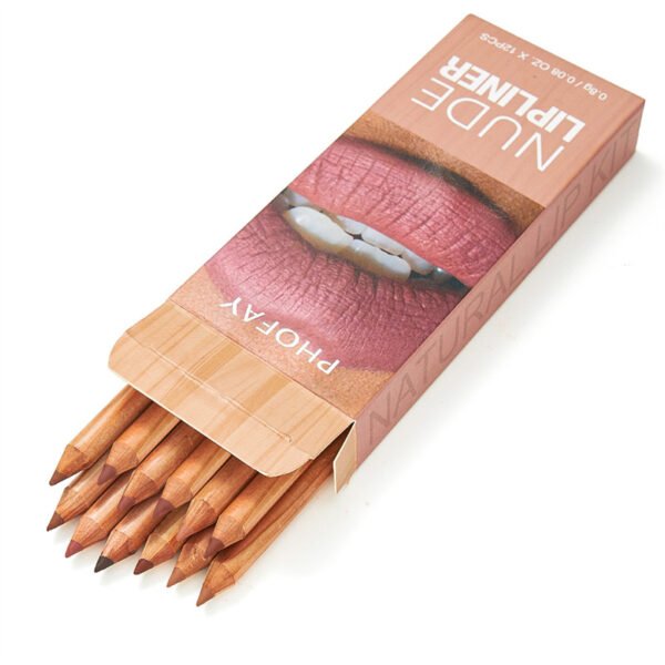 Kit de perfiladores de labios nude PHOFAY (12 uds)